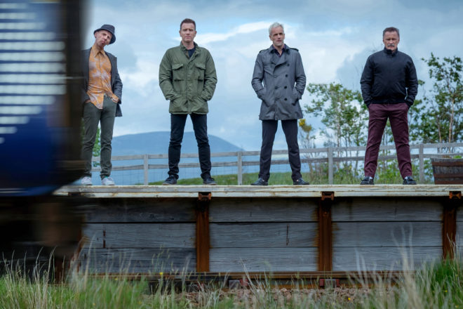 Ewen Bremner, Ewan McGregor, Jonny Lee Miller und Robert Carlyle in  "T2 Trainspotting" von Danny Boyle © Sony Pictures Releasing GmbH 